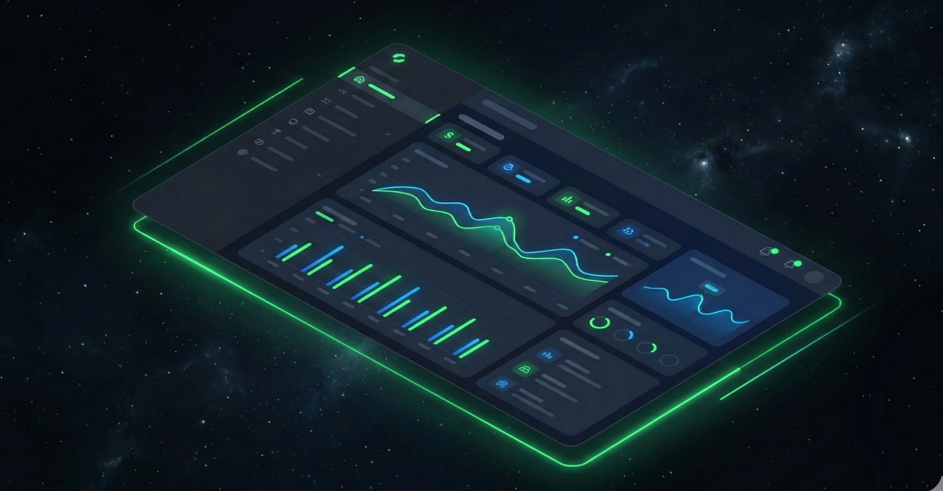 Dashboard de analytics con visualización de datos en tiempo real, gráficos interactivos y métricas de rendimiento